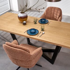 Pikendatav Söögilaud MASENO 2, naturaalne tamm