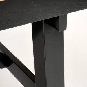 Pikendatav Söögilaud FIERON, naturaalne tamm / must