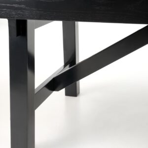 Pikendatav Söögilaud FIERON, naturaalne tamm / must