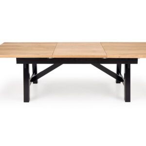 Pikendatav Söögilaud FIERON, naturaalne tamm / must