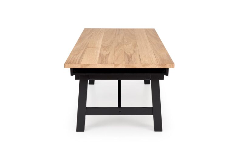 Pikendatav Söögilaud FIERON, naturaalne tamm / must