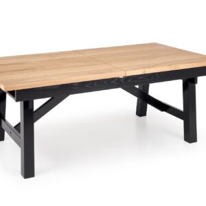 Pikendatav Söögilaud FIERON, naturaalne tamm / must