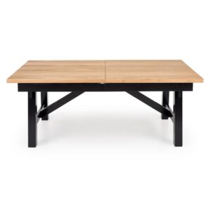 Pikendatav Söögilaud FIERON, naturaalne tamm / must