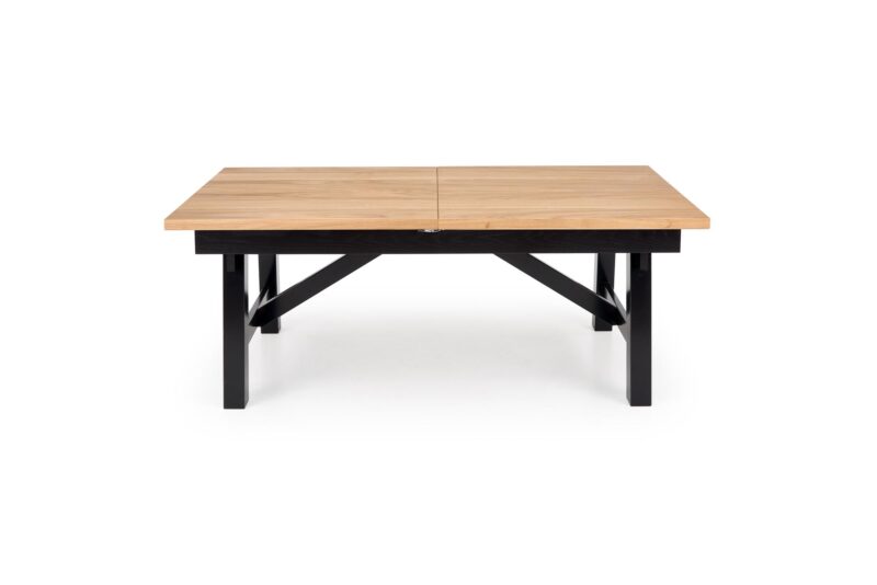 Pikendatav Söögilaud FIERON, naturaalne tamm / must