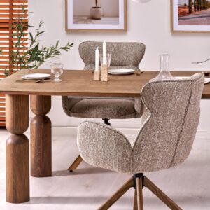 Pikendatav söögilaud JAPARIO, hele pähkel