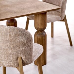 Pikendatav söögilaud JAPARIO, hele pähkel