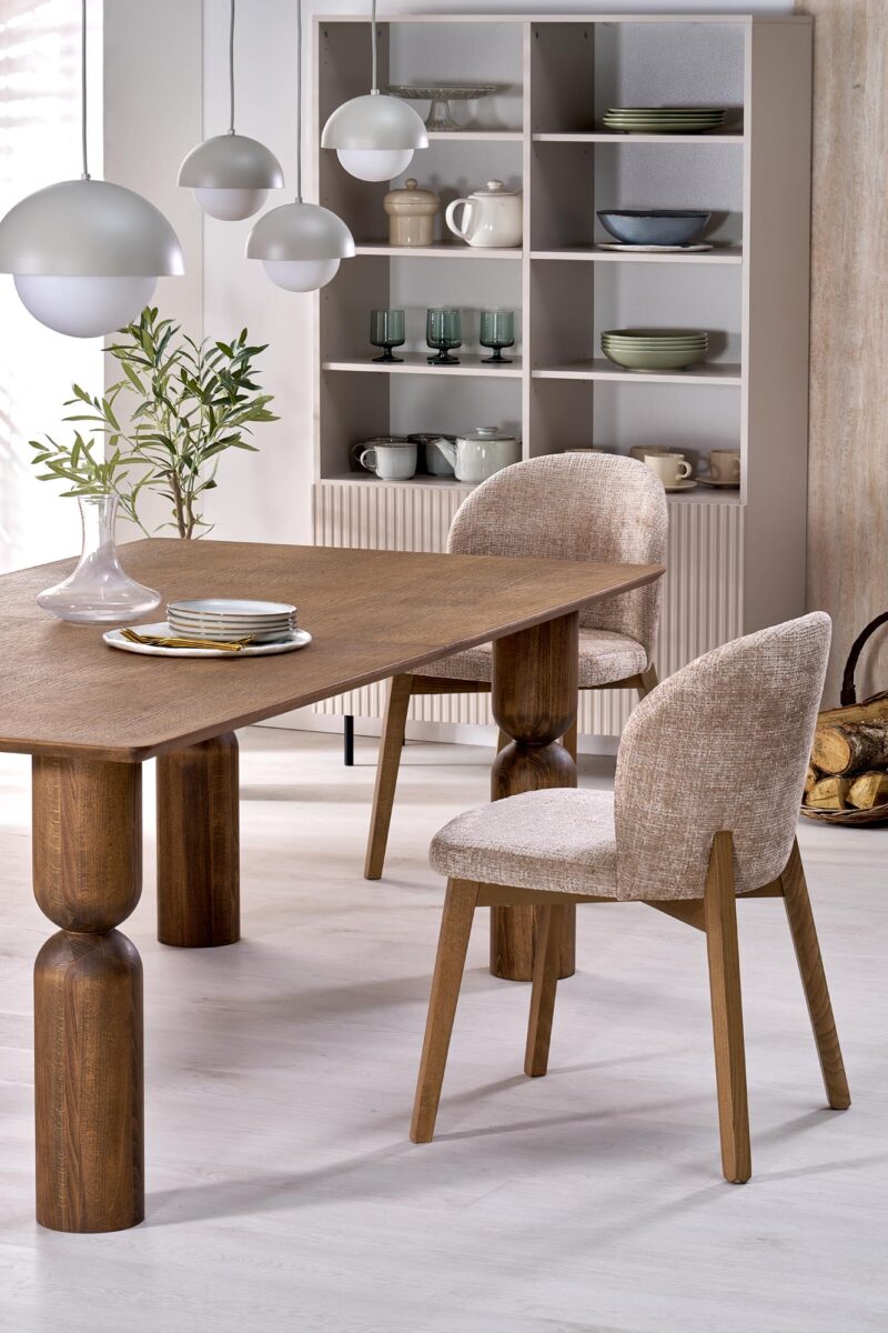 Pikendatav söögilaud JAPARIO, hele pähkel