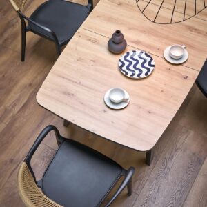 Pikendatav Söögilaud BARTON, tamm / must