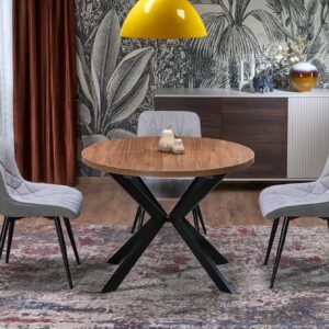 5905248137233_1 Pikendatav söögilaud PERLON, pähkel / must