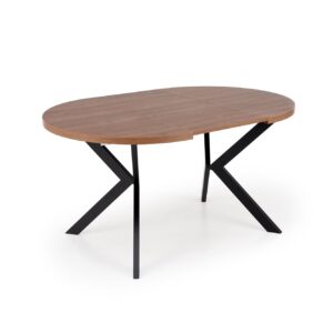 5905248137233_12 Pikendatav söögilaud PERLON, pähkel / must