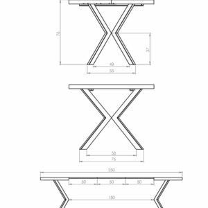 5905248137233_21 Pikendatav söögilaud PERLON, pähkel / must