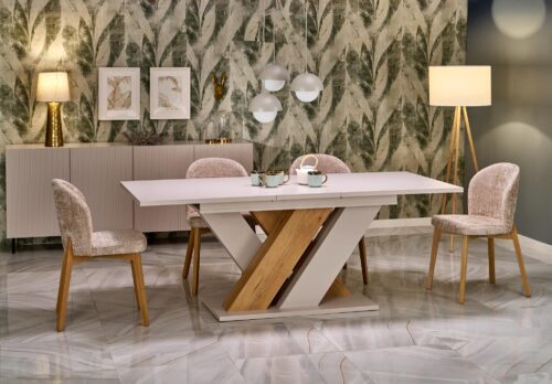 Pikendatav söögilaud BRANTOR, kašmiir / tamm