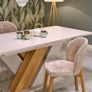 Pikendatav söögilaud BRANTOR, kašmiir / tamm