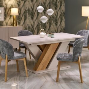 Pikendatav söögilaud BRANTOR, kašmiir / tamm