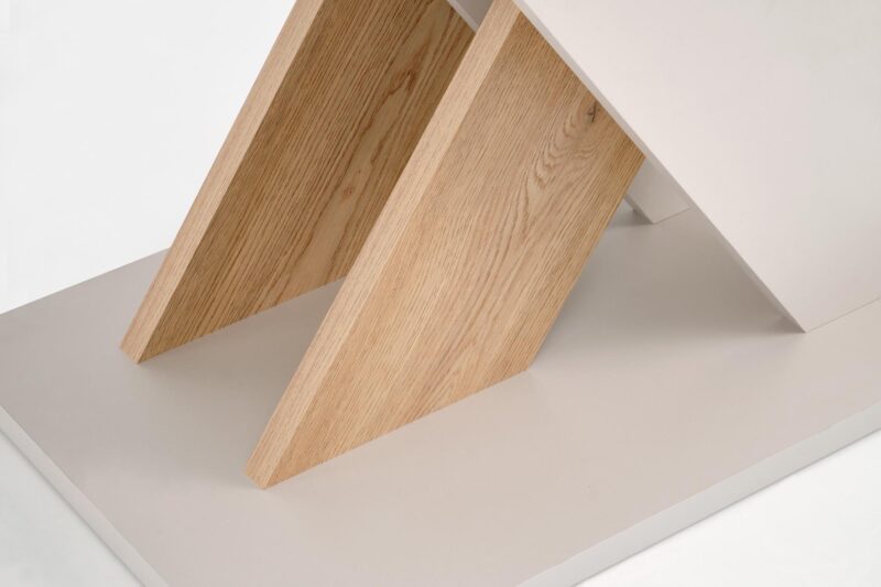 Pikendatav söögilaud ALETTA– must / tamme imitatsioon