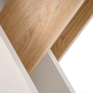 Pikendatav söögilaud ALETTA– must / tamme imitatsioon