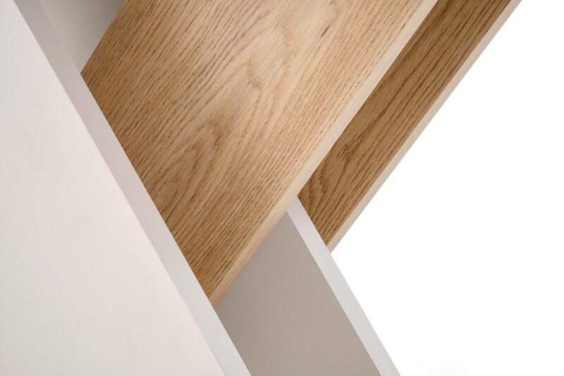 Pikendatav söögilaud ALETTA– must / tamme imitatsioon