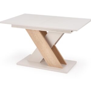 Pikendatav söögilaud ALETTA– must / tamme imitatsioon