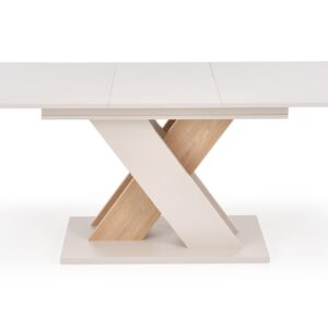 Pikendatav söögilaud ALETTA– must / tamme imitatsioon