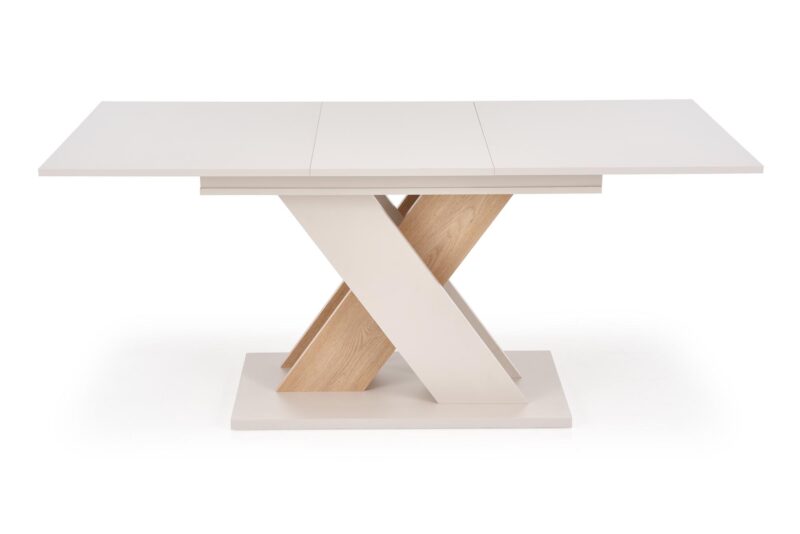 Pikendatav söögilaud ALETTA– must / tamme imitatsioon