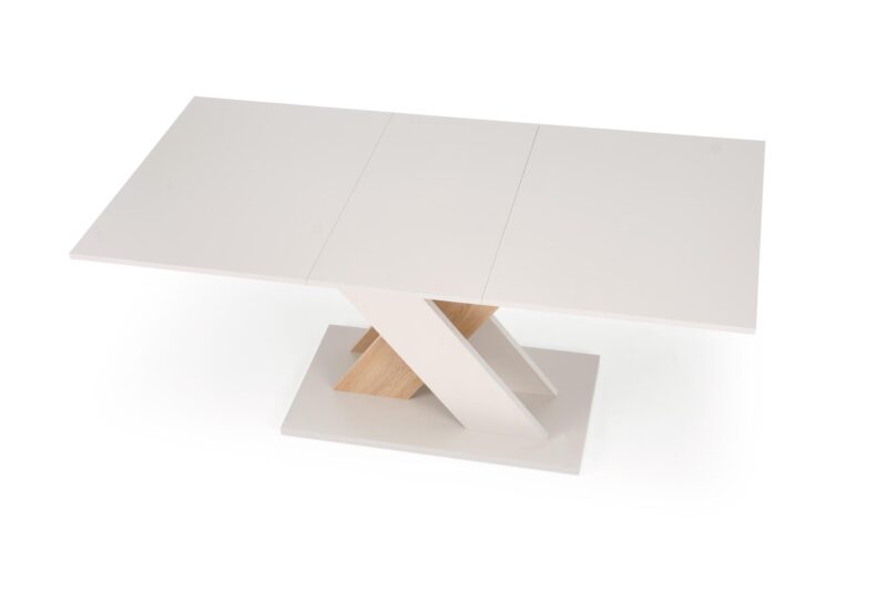 Pikendatav söögilaud ALETTA– must / tamme imitatsioon