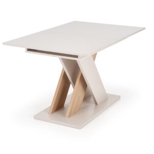 Pikendatav söögilaud ALETTA– must / tamme imitatsioon