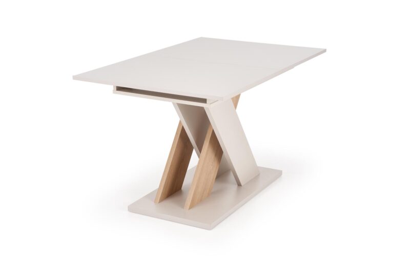 Pikendatav söögilaud ALETTA– must / tamme imitatsioon