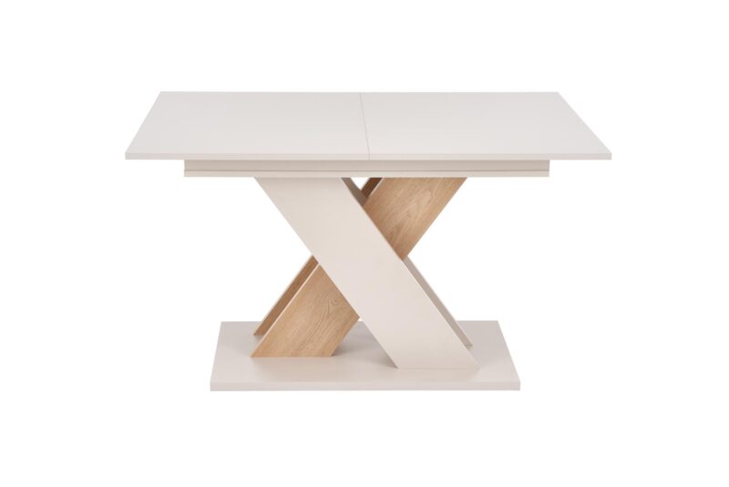 Pikendatav söögilaud ALETTA– must / tamme imitatsioon