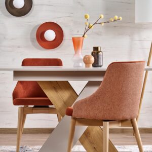 Pikendatav söögilaud ALETTA– must / tamme imitatsioon