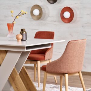 Pikendatav söögilaud ALETTA– must / tamme imitatsioon