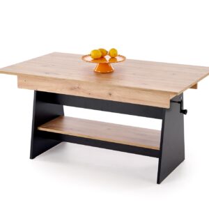 Kohvilaud ERIKA, tamm / must