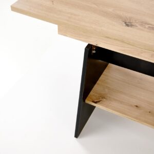 Kohvilaud ERIKA, tamm / must