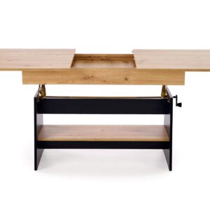 Kohvilaud ERIKA, tamm / must