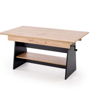 Kohvilaud ERIKA, tamm / must