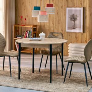 Pikendatav Söögilaud  PIVARO, tamm / mustad jalad