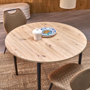 Pikendatav Söögilaud  PIVARO, tamm / mustad jalad