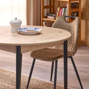 Pikendatav Söögilaud  PIVARO, tamm / mustad jalad