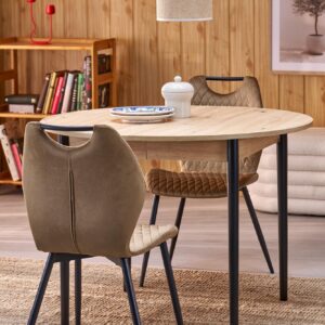 Pikendatav Söögilaud  PIVARO, tamm / mustad jalad