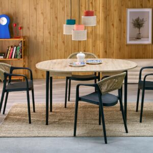 Pikendatav Söögilaud  PIVARO, tamm / mustad jalad