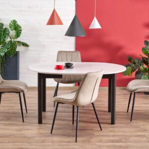 Söögilaud RINVAR, kašmiir / must