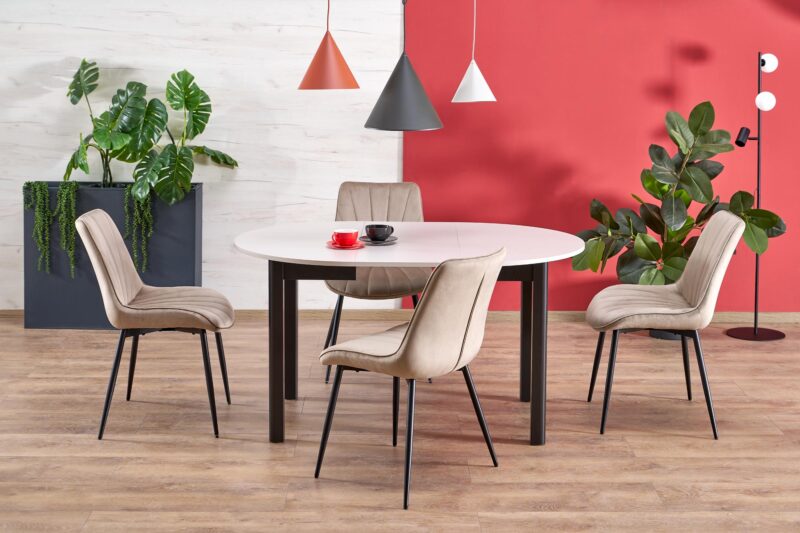 Söögilaud RINVAR, kašmiir / must