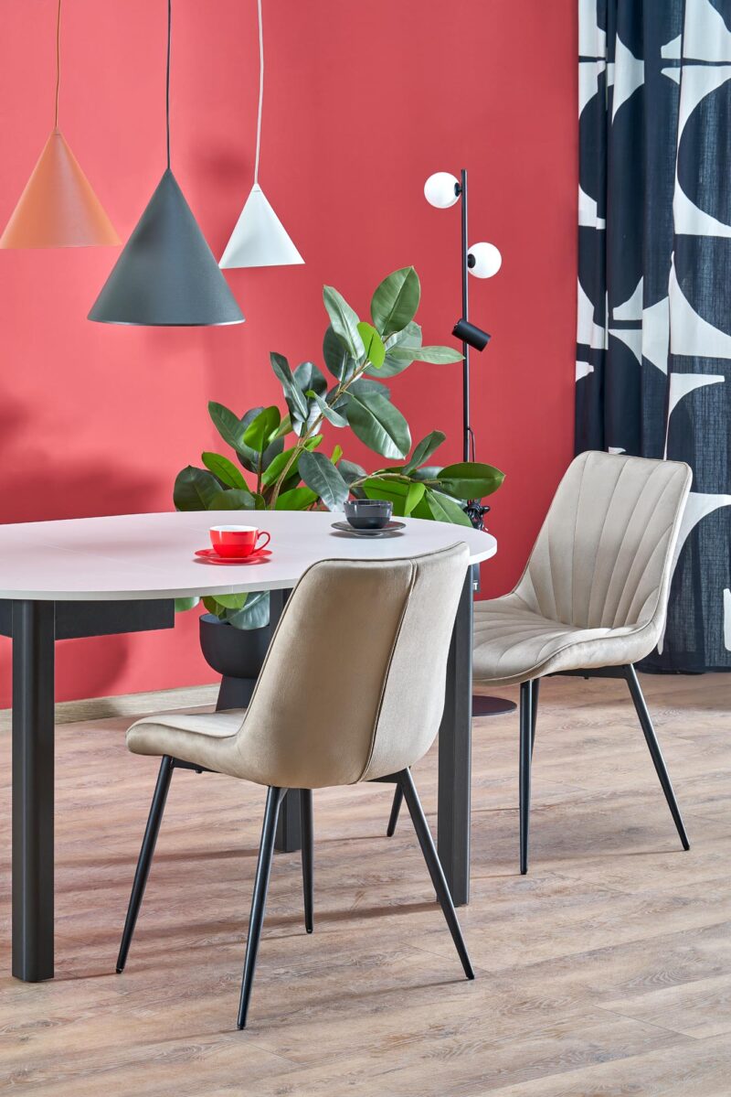 Söögilaud RINVAR, kašmiir / must