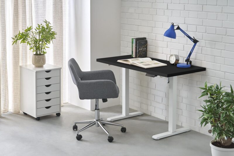 Reguleeritav kirjutuslaud ZARA, must / valge