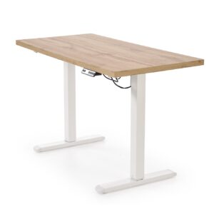 Reguleeritav kirjutuslaud ZARA, tamm / valge