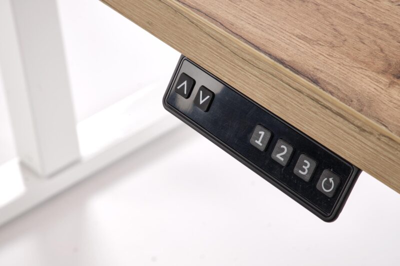 Reguleeritav kirjutuslaud ZARA, tamm / valge