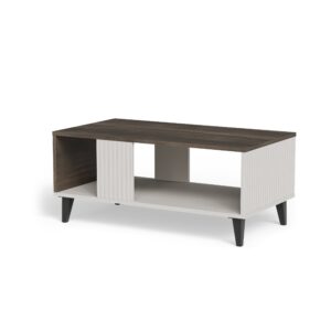 Kohvilaud RAVENO 2 LAW-1, kašmiir / pähkel / must