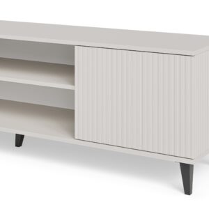 Televiisorialus RAVENO 2 RTV-K, kaminaga 180 cm, kašmiir / pähkel / must