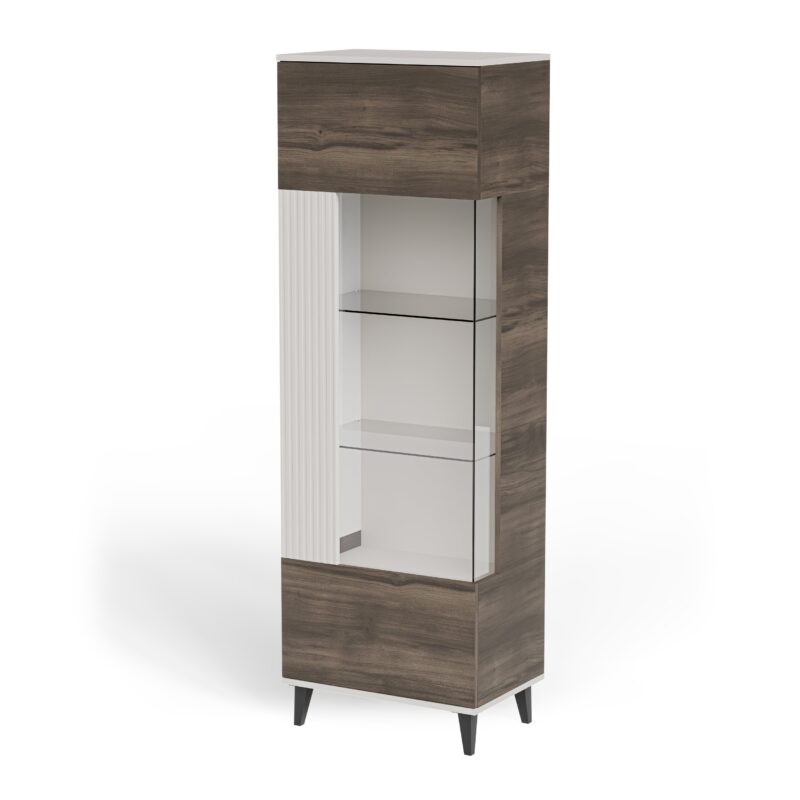 Vitriinkapp RAVENO 2 W-1, kašmiir / pähkel / must