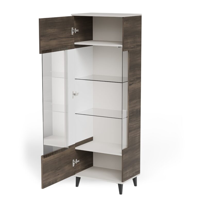 Vitriinkapp RAVENO 2 W-1, kašmiir / pähkel / must