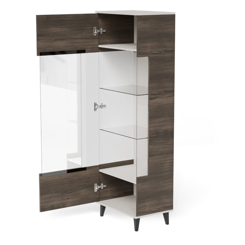 Vitriinkapp RAVENO 2 W-1, kašmiir / pähkel / must